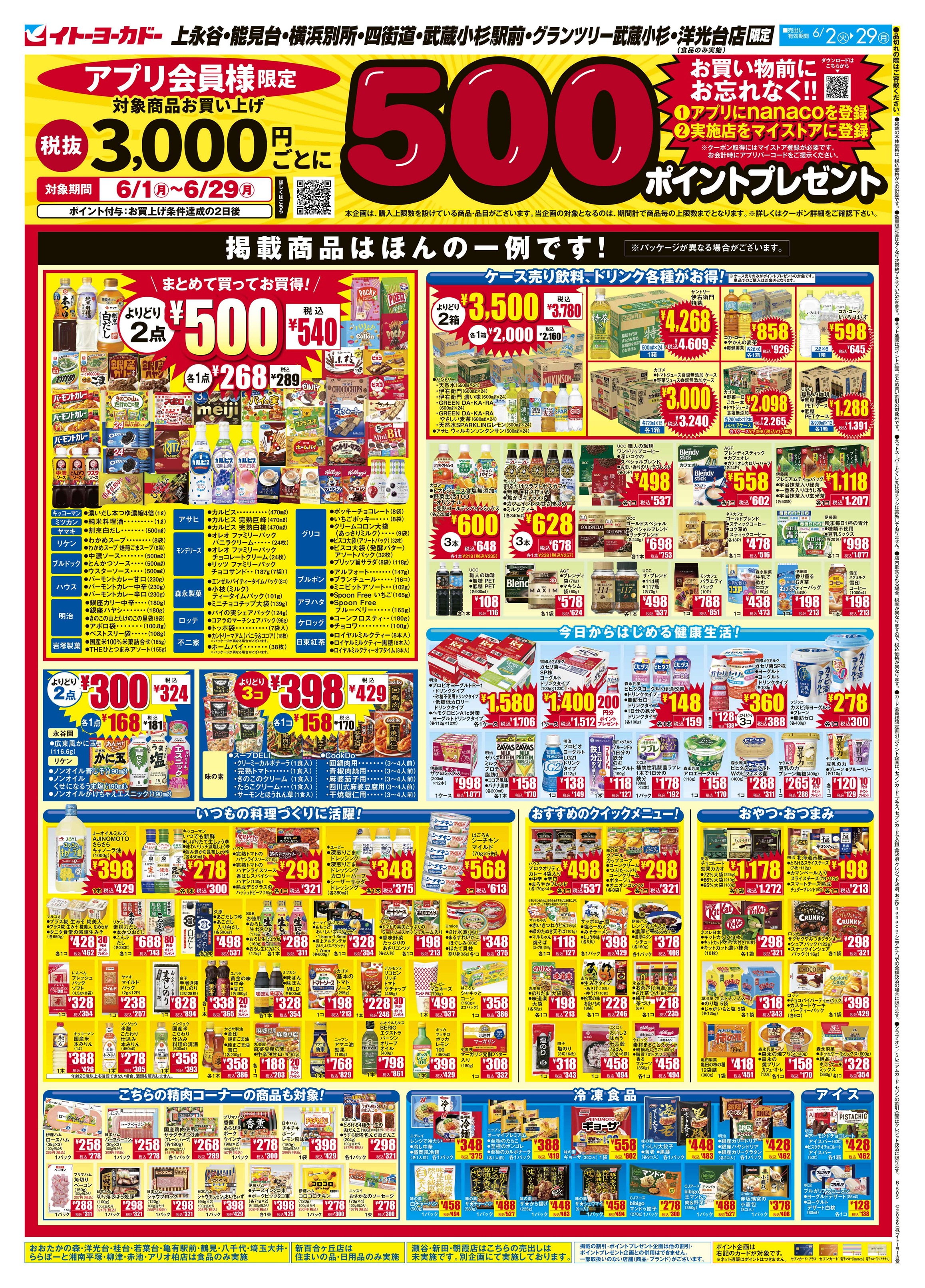 イトーヨーカドー 能見台店 6/2(火)〜6/29(月)　アプリ会員様限定　500ポイントプレゼントのチラシ 2/2ページ